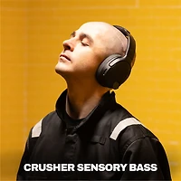 Skullcandy Crusher 1080 ANC Over-Ear Noise Cancelling True Wireless Headphones - True Black - Only at Best Buy