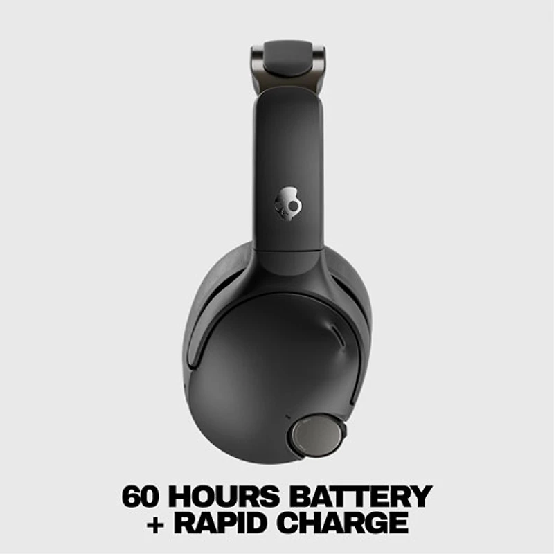 Skullcandy Crusher 1080 ANC Over-Ear Noise Cancelling True Wireless Headphones - True Black - Only at Best Buy