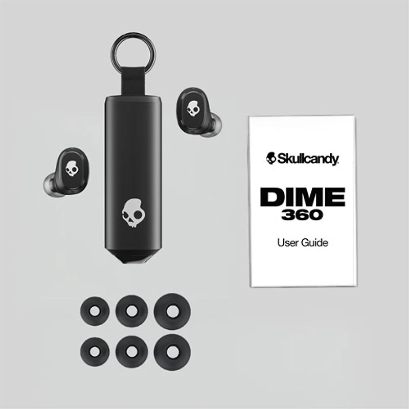 Skullcandy Dime 360 In-Ear Sound Isolating True Wireless Earbuds - Bone