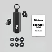 Skullcandy Dime 360 In-Ear Sound Isolating True Wireless Earbuds - Bone