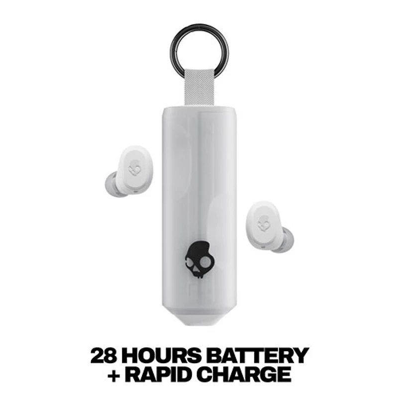 Skullcandy Dime 360 In-Ear Sound Isolating True Wireless Earbuds - Bone