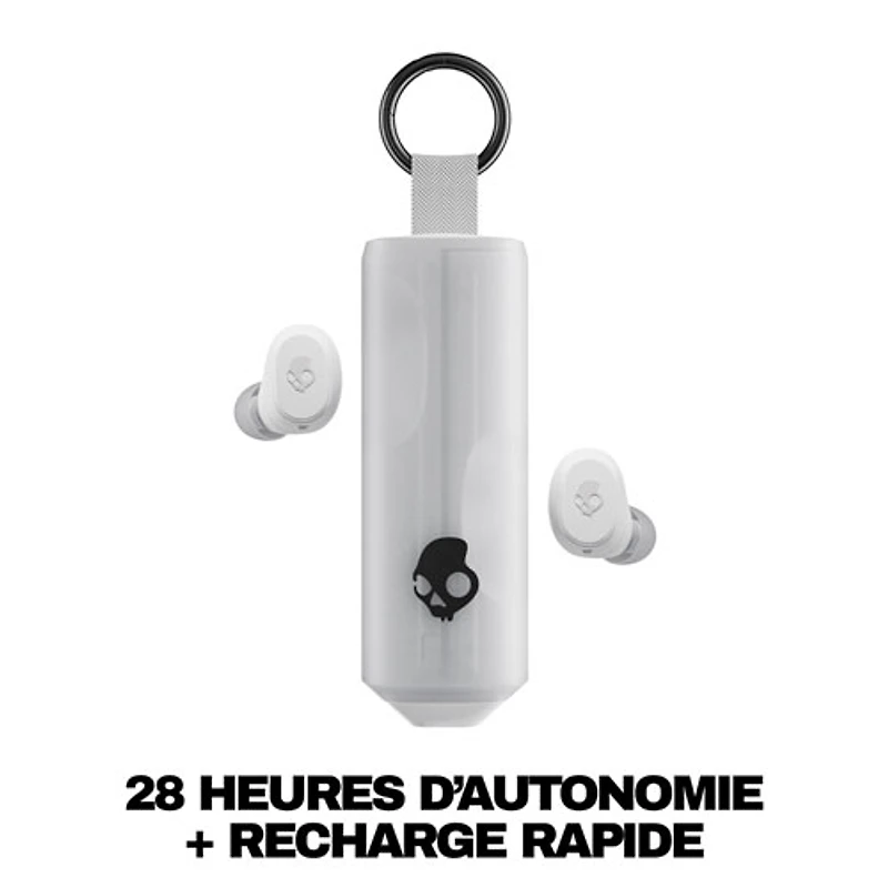 Skullcandy Dime 360 In-Ear Sound Isolating True Wireless Earbuds - Bone