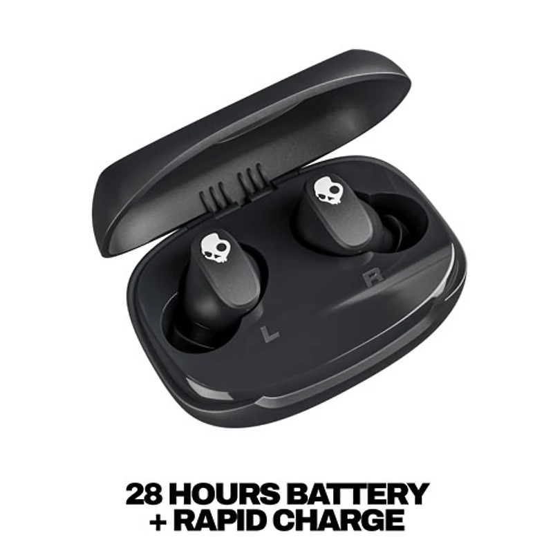 Skullcandy Smokin’ Buds 360 In-Ear Sound Isolating True Wireless Earbuds - Black