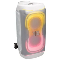 Haut-parleur de fête sans fil Bluetooth résistant aux éclaboussures PartyBox 330 de JBL - Blanc