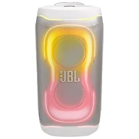 Haut-parleur de fête sans fil Bluetooth résistant aux éclaboussures PartyBox 330 de JBL - Blanc
