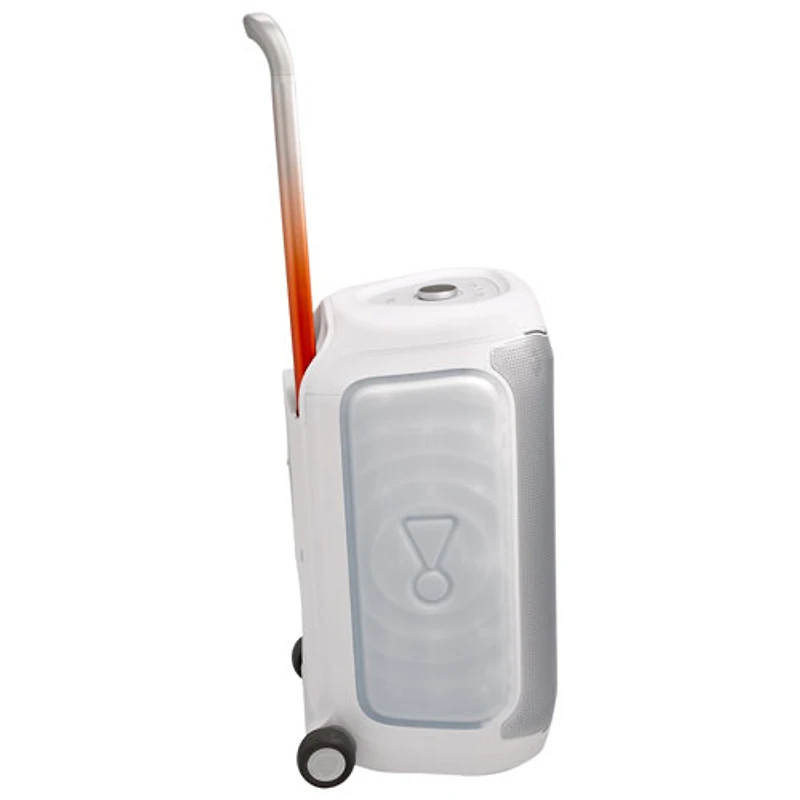 Haut-parleur de fête sans fil Bluetooth résistant aux éclaboussures PartyBox 330 de JBL - Blanc