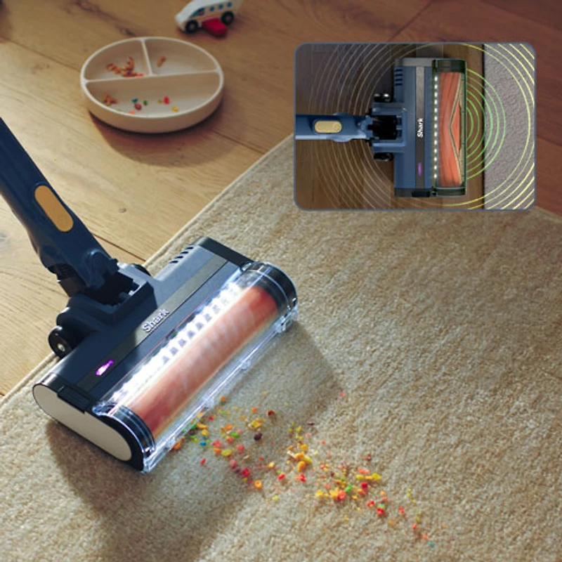 Shark Pet Cordless Bagless, Stick Vacuum with 40 min Runtime, Light - Moonlight Blue