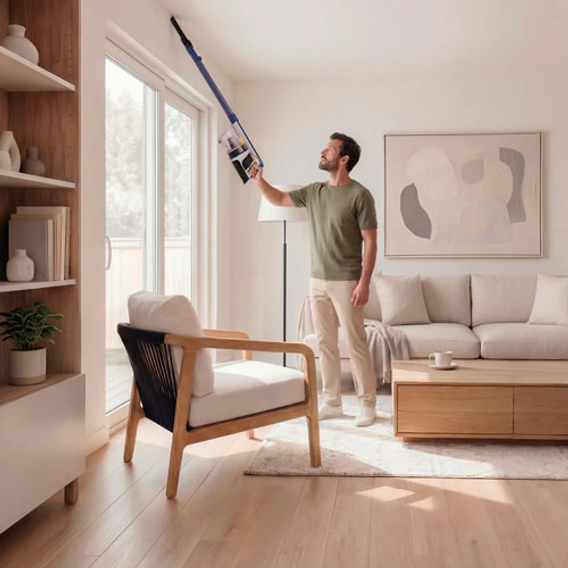 Shark Pet Cordless Bagless, Stick Vacuum with 40 min Runtime, Light - Moonlight Blue