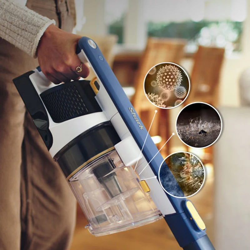 Shark Pet Cordless Bagless, Stick Vacuum with 40 min Runtime, Light - Moonlight Blue