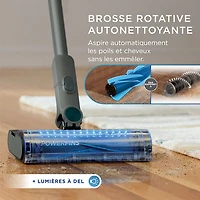 Aspirateur-balai sans fil et sans sac PowerLite de Shark avec autonomie de 40 min, léger - Bleu glacier