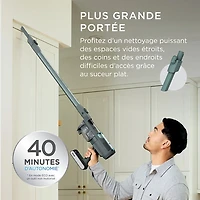 Aspirateur-balai sans fil et sans sac PowerLite de Shark avec autonomie de 40 min, léger - Bleu glacier