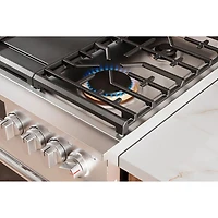 Frigidaire Pro 30" 6 Cu. Ft. True Convection 6-Burner Slide-In Gas Range (PCFG3080AF) - Stainless Steel