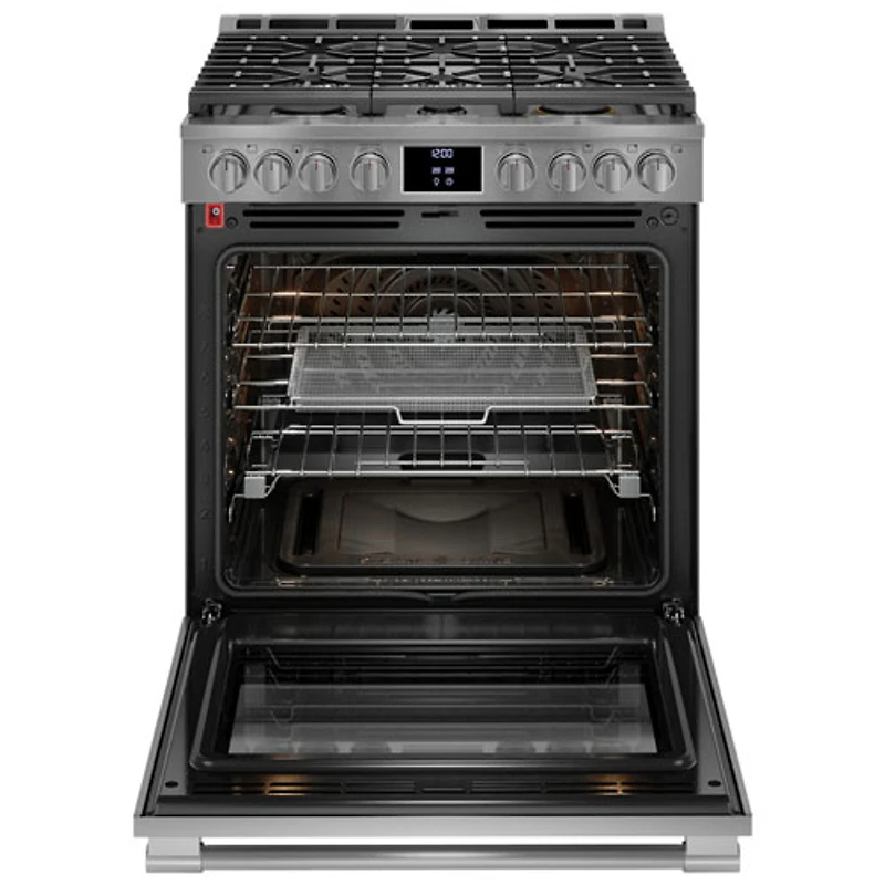 Frigidaire Pro 30" 6 Cu. Ft. True Convection 6-Burner Slide-In Gas Range (PCFG3080AF) - Stainless Steel