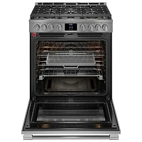 Frigidaire Pro 30" 6 Cu. Ft. True Convection 6-Burner Slide-In Gas Range (PCFG3080AF) - Stainless Steel
