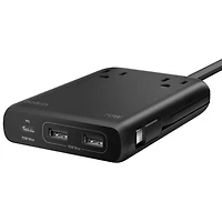 Station de recharge USB-C/USB-A GaN à 6 ports 70 W de Belkin - Noir