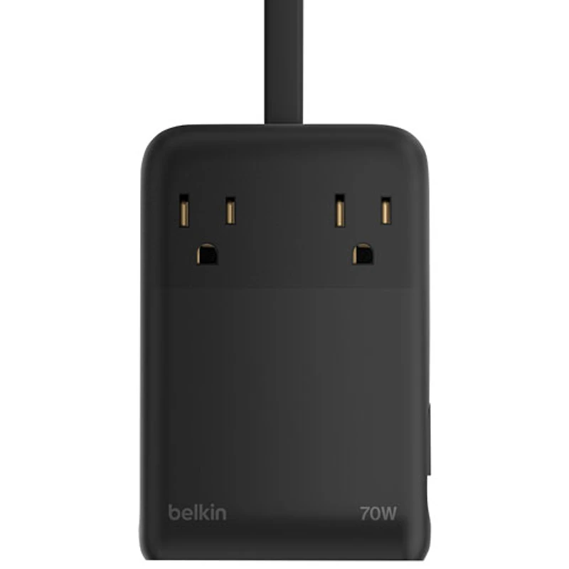 Station de recharge USB-C/USB-A GaN à 6 ports 70 W de Belkin - Noir