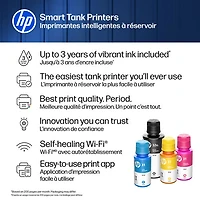HP Smart Tank 7603 Wireless All-In-One Inkjet Printer - Black - Free Refillable Ink Up to 3 Years Included