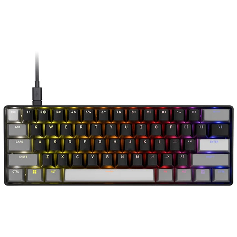 Clavier de jeu rétroéclairé à touches linéaires effet Hall Clipper Pro Mini 60 de Corsair - Anglais