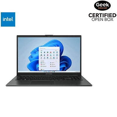 Open Box - ASUS Vivobook Go 15 15.6" Laptop - Mixed Black (Intel N150/8GB RAM/128 GB UFS/Windows 11)