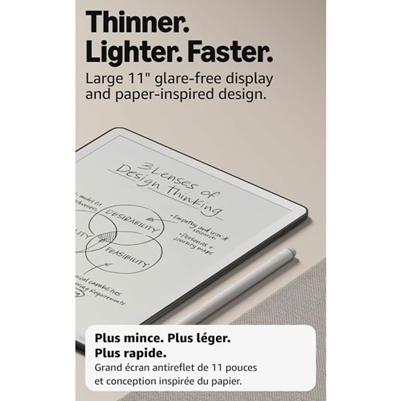 Amazon Kindle Scribe 64GB 11" Digital eReader with Touchscreen & Premium Pen (PA2MA4) - Graphite