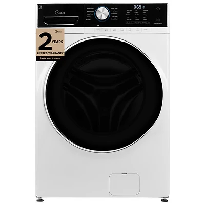 Laveuse à vapeur à chargement frontal haute efficacité 5,2 pi³ de Midea (MLH52N4AWW) - Blanc