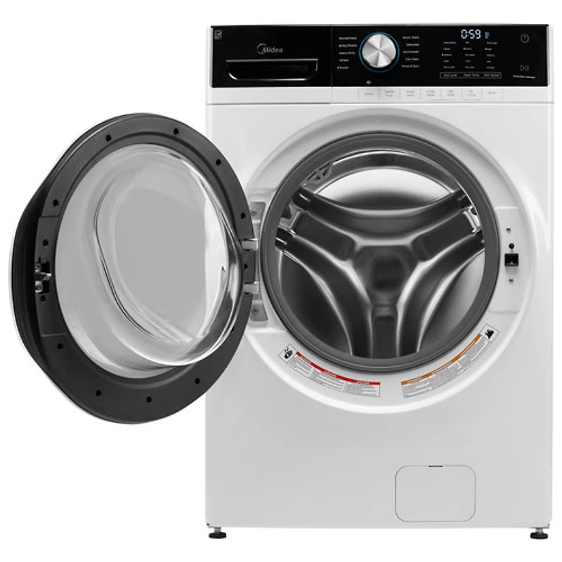 Laveuse à vapeur à chargement frontal haute efficacité 5,2 pi³ de Midea (MLH52N4AWW) - Blanc