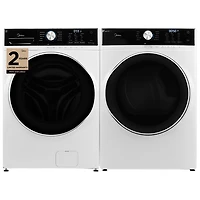Laveuse à vapeur à chargement frontal haute efficacité 5,2 pi³ de Midea (MLH52N4AWW) - Blanc