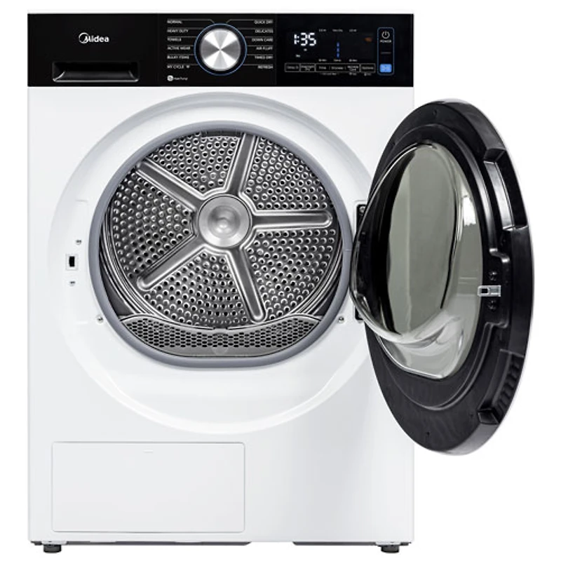 Laveuse à vapeur à chargement frontal haute efficacité 3,1 pi³ de Midea (MLHW31S2BBW) - Blanc