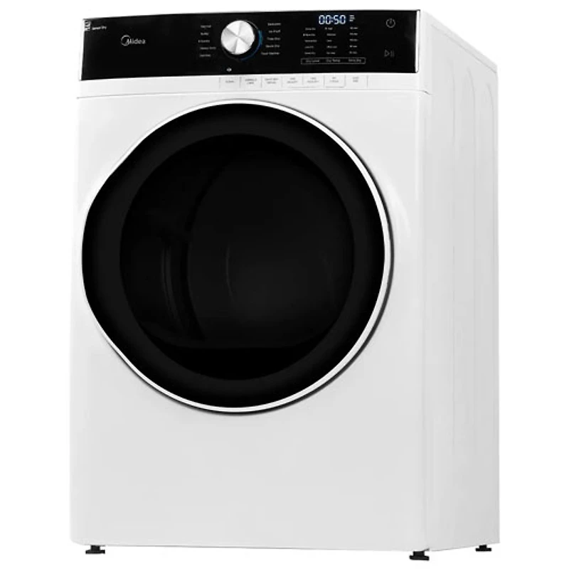 Sécheuse électrique à chargement frontal de 8 pi³ de Midea (MLE52N4AWW) - Blanc