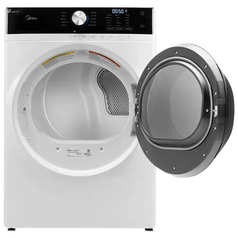 Sécheuse électrique à chargement frontal de 8 pi³ de Midea (MLE52N4AWW) - Blanc