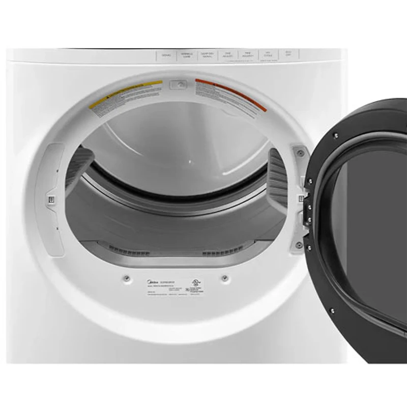 Sécheuse électrique à chargement frontal de 8 pi³ de Midea (MLE52N4AWW) - Blanc