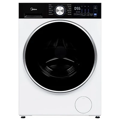 Sécheuse électrique compacte à chargement frontal avec pompe à chaleur de 4,4 pi³ de Midea (MLHE31S2BBW) - Blanc