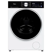 Sécheuse électrique compacte à chargement frontal avec pompe à chaleur de 4,4 pi³ de Midea (MLHE31S2BBW) - Blanc