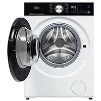 Sécheuse électrique compacte à chargement frontal avec pompe à chaleur de 4,4 pi³ de Midea (MLHE31S2BBW) - Blanc