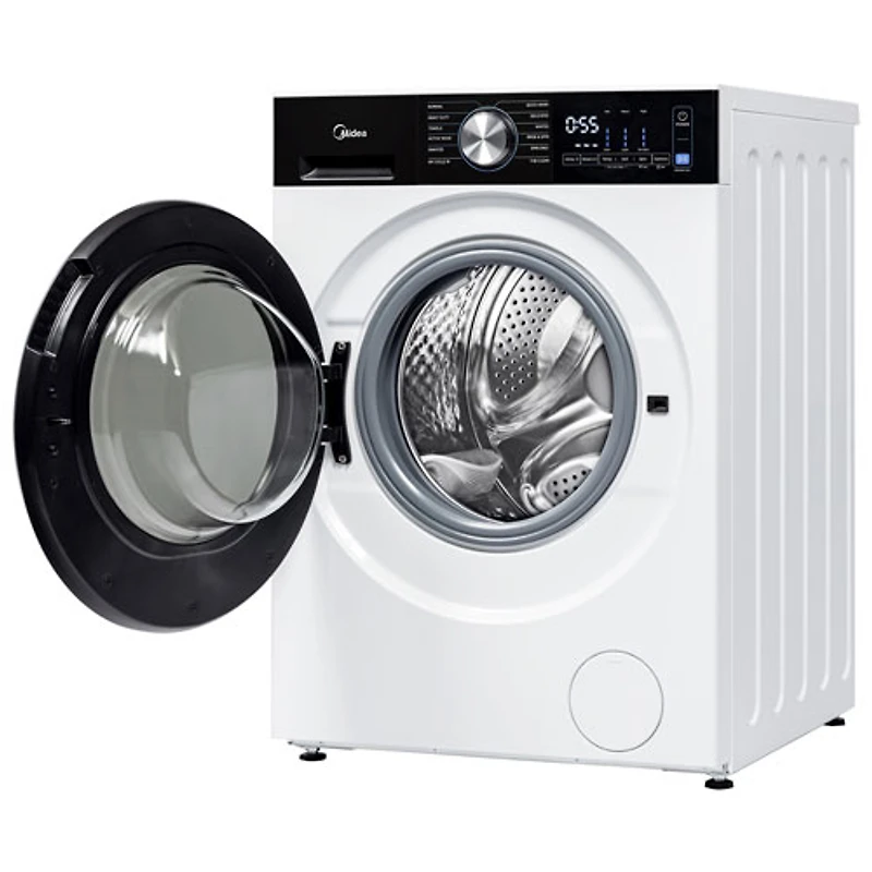 Sécheuse électrique compacte à chargement frontal avec pompe à chaleur de 4,4 pi³ de Midea (MLHE31S2BBW) - Blanc
