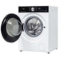 Sécheuse électrique compacte à chargement frontal avec pompe à chaleur de 4,4 pi³ de Midea (MLHE31S2BBW) - Blanc