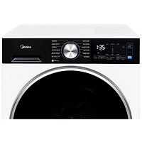 Sécheuse électrique compacte à chargement frontal avec pompe à chaleur de 4,4 pi³ de Midea (MLHE31S2BBW) - Blanc