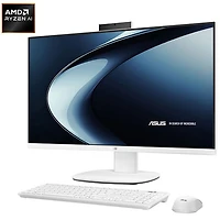 ASUS V600 AiO 27" All-in-One PC - White (AMD Ryzen AI 7 350/16GB RAM/1TB SSD/Windows 11)