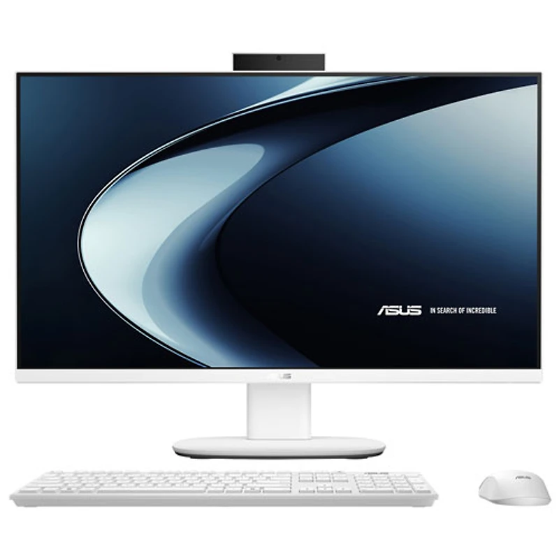 Ordinateur tout-en-un de 27 po V600 AiO d'ASUS - Blanc (Ryzen AI 5 330 d'AMD/RAM 16 Go/SSD 512 Go/Windows 11)