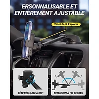 Scosche MagicGrip 10W Wireless Charging Phone Mount (SUHQWDM-SP)