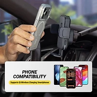 Scosche MagicGrip 10W Wireless Charging Phone Mount (SUHQWDM-SP)