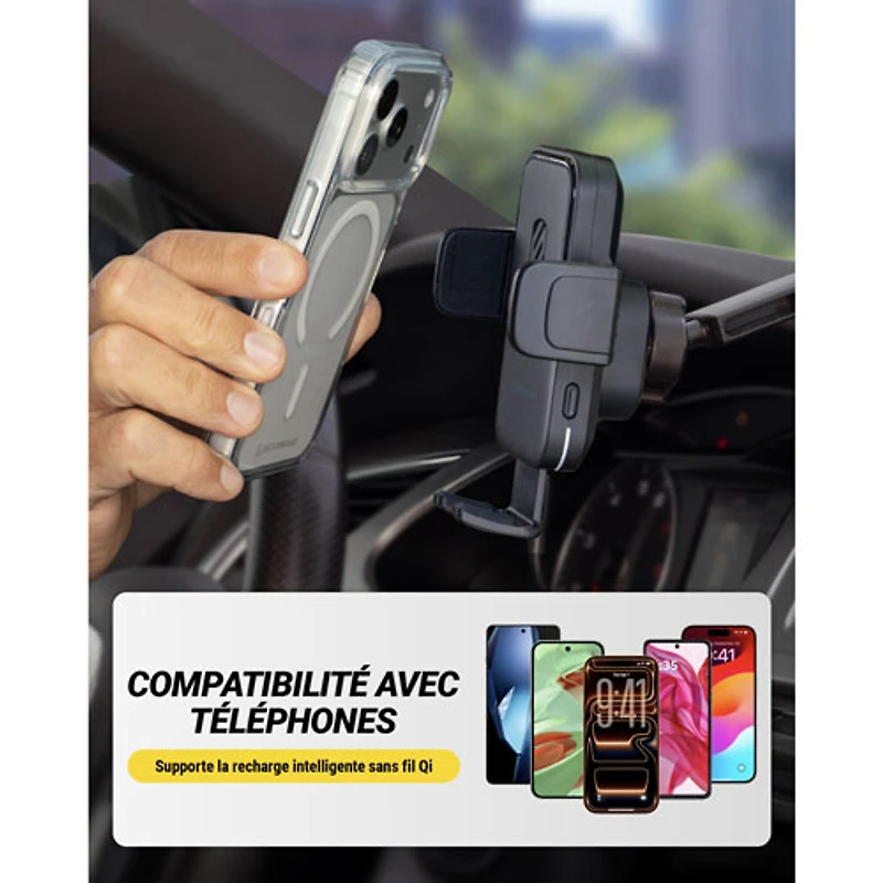 Scosche MagicGrip 10W Wireless Charging Phone Mount (SUHQWDM-SP)