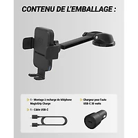 Scosche MagicGrip 10W Wireless Charging Phone Mount (SUHQWDM-SP)