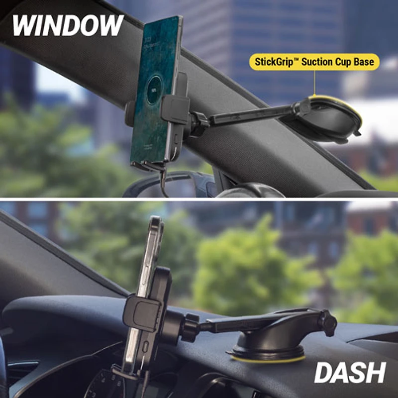Scosche MagicGrip 10W Wireless Charging Phone Mount (SUHQWDM-SP)