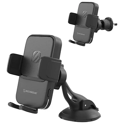 Scosche MagicGrip 10W Qi Fast Charging 3-in-1 Wireless Vent Mount Auto Grip (SUHQWDSVM-SP )