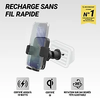 Scosche MagicGrip 10W Qi Fast Charging 3-in-1 Wireless Vent Mount Auto Grip (SUHQWDSVM-SP )
