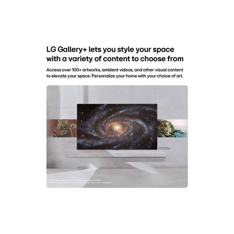 LG 65" Gallery TV 4K UHD HDR QNED webOS Smart TV (65LX7BPUA.ACCQ) - 2026