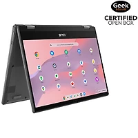 Boîte ouverte - Chromebook à écran tactile 14 po CM14 Flip d'ASUS - Gris gravité (Kompanio 520 de MediaTek/eMMC 128 Go/RAM 8 Go/ChromeOS)