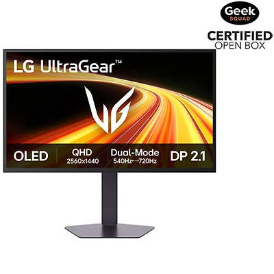 Boîte ouverte - Moniteur de jeu DELO QHD 540 Hz 0,02 ms GàG G-Sync FreeSync UltraGear de 27 po de LG (27GX790B-B) - Noir