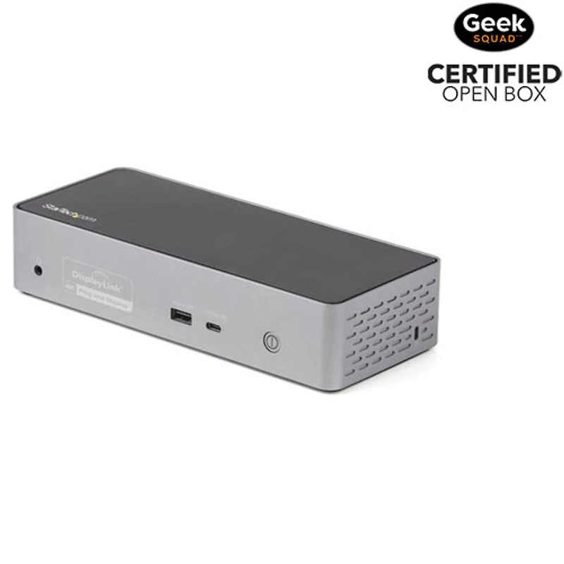 Boîte ouverte - Station d'accueil USB-C 4K pour quatre moniteurs PD 100 W de StarTech (DK31C4DPPD)